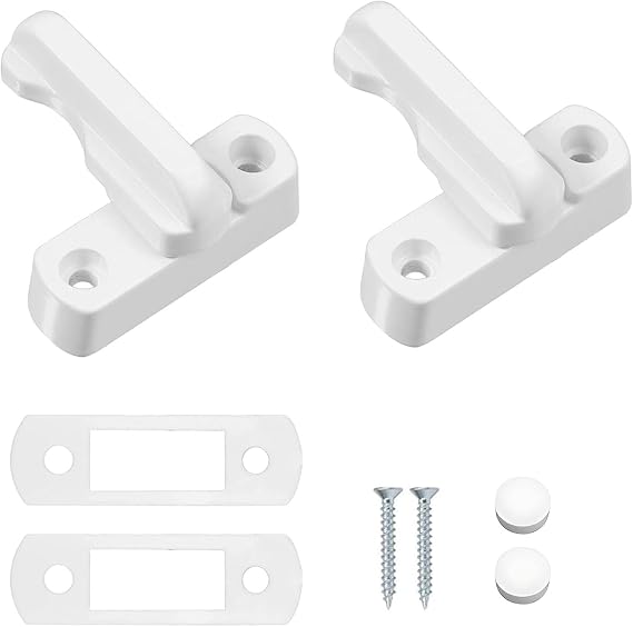 2 Pack Sash Jammers for UPVC Windows & Doors, Window & Door Lock Blocker