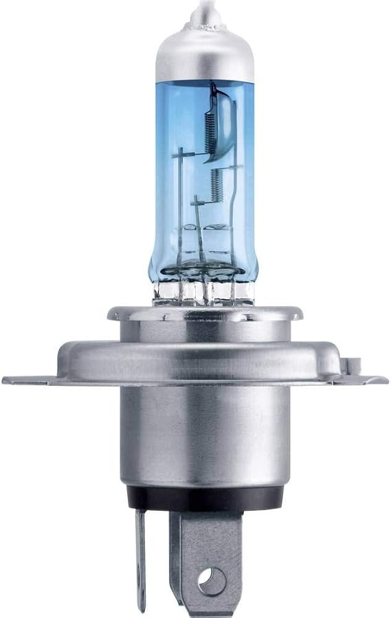 Philips 12342WVUB1 WhiteVision Ultra Xenon Effect H4 Headlight Bulb, 4.200K, Single Blister