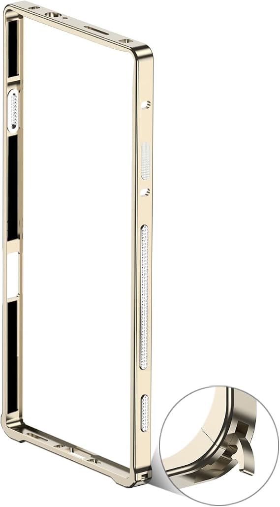 AGENIUS・For REDMAGIC 11 Pro バンパー ケース アルミバンパー ケース/カバー かっこいい Nubia ヌビア レッドマジック11プロゴールド