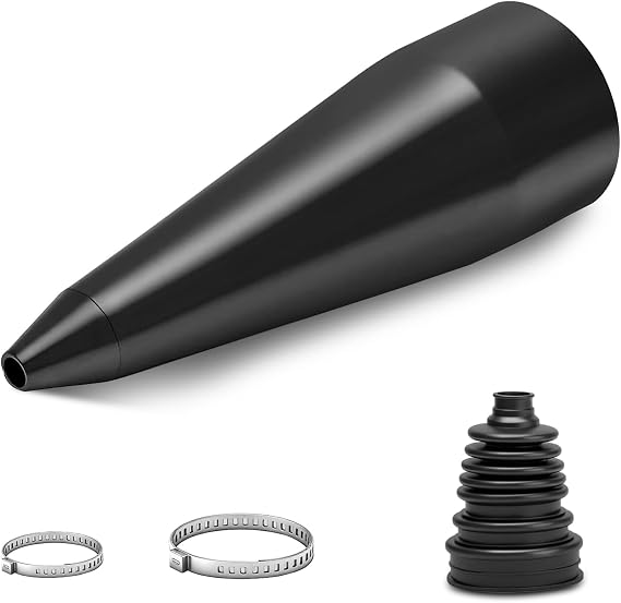 Universal CV Boot, Durable Constant Velocity Joint Stretch CV Boots with Installation Mount Cone Tool Joint Boot Kit with 2 Clamps For Various Cars