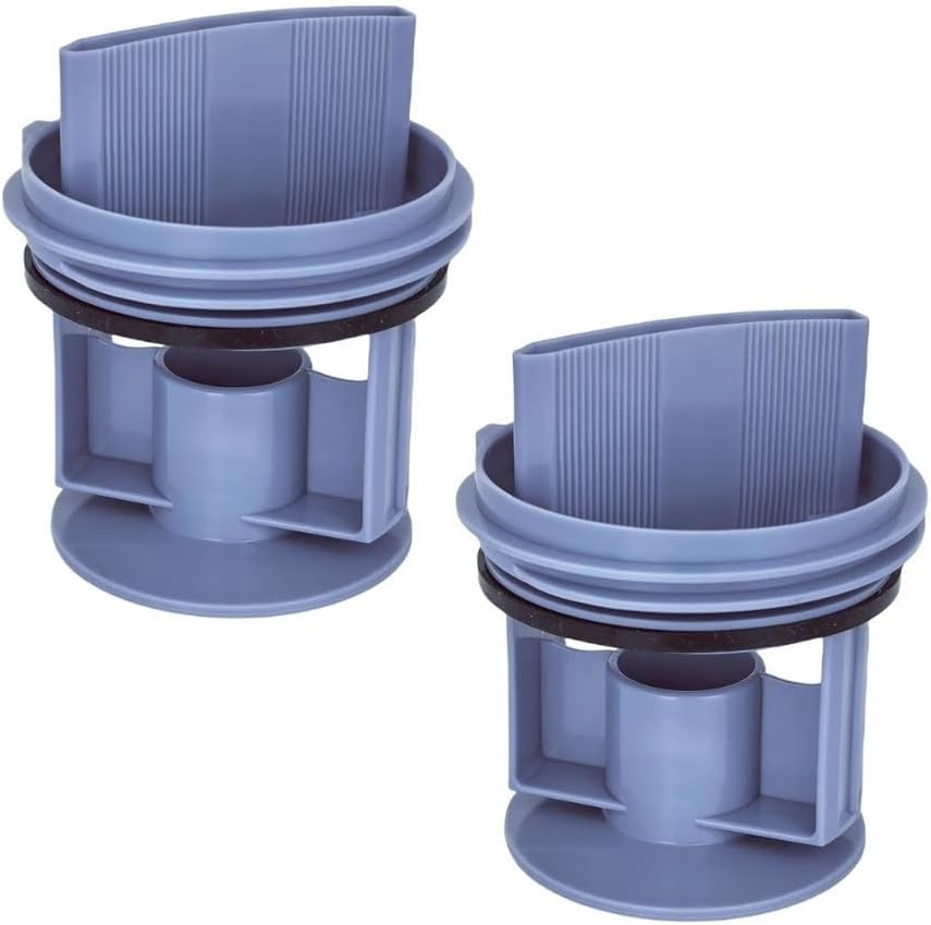 Bosch WGA142X0TR, WAT20480TR, WAW2856XTR, Profilo CMG120DTR ile Uyumlu Çamaşır Makinesi Pompa Filtre Kapağı 2'li - 00647920 [Enerji Sınıfı A]