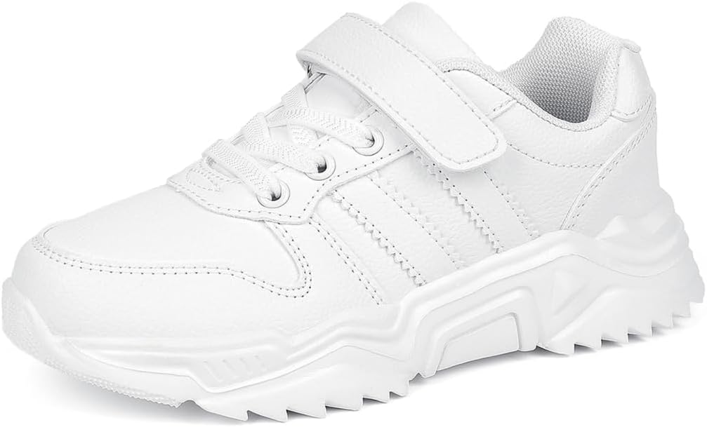 Unisex Children's White Boys Girls Tennis Shoes Kids School Shoes