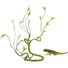 DONGKER Reptile Terrarium Decor Branch,3.3Ft Reptile Climbing Branches Flexible Chameleon Cage Vines for Reptiles Lizard Gecko Frog Bearded Dragons