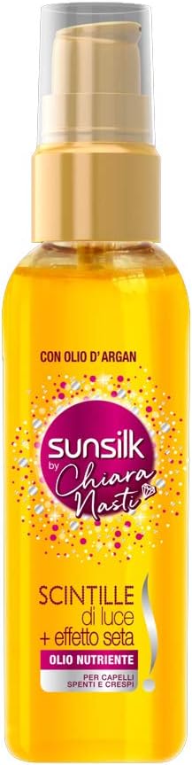 Sunsilk Silk-effect Sparkle With Argan Oil For Dull And Frizzy Hair, 75ml