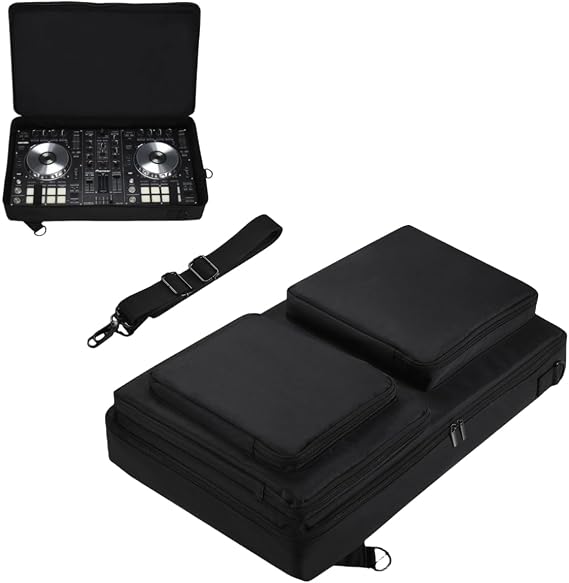 DJ Controller Case for Pioneer DDJ SR2/Pioneer DDJ SR Multifunctional Case Compatible with DJ Controller, for Portable DJ Backpack with Shoulder Straps for Parties Street Performances