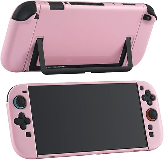 Switch 2 対応 保護ケース 保護カバー 分体式設計 スタンドの開閉に影響なし 防塵・耐擦傷・耐衝撃 軽量化 着脱簡単 Pink