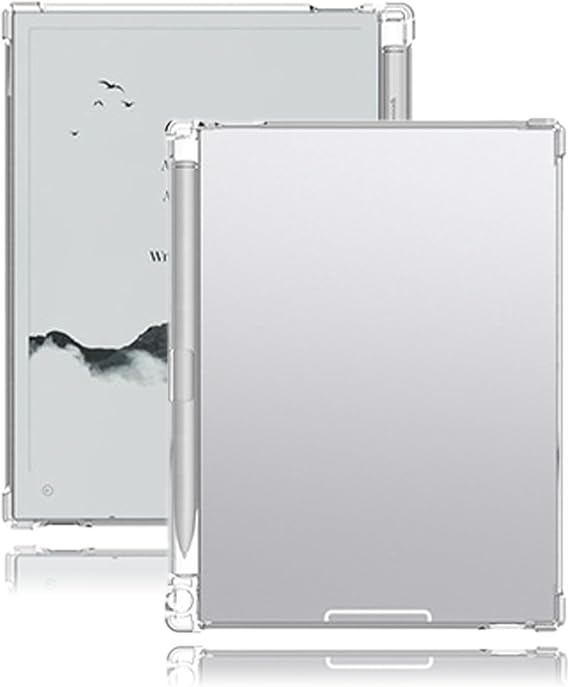 Crystal Clear TPU Case for Viwoods AiPaper Mini 8.2 Inch - Anti-Yellowing Shockproof Soft Protective Cover