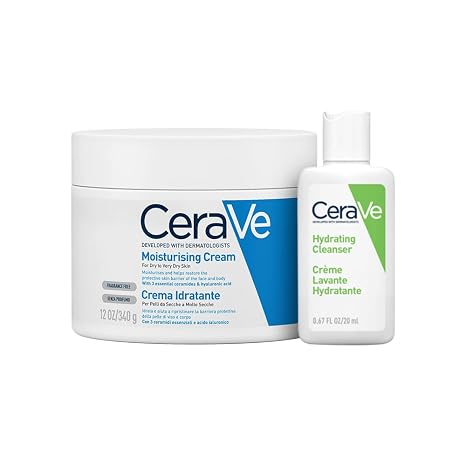 CeraVe Body Hydration & Travel Set Moisturizer for Face and