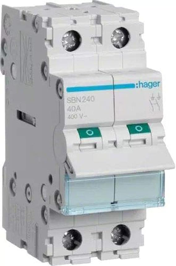 Hager SBN240 - Interruttore non automatico bipolare 40A 2 moduli