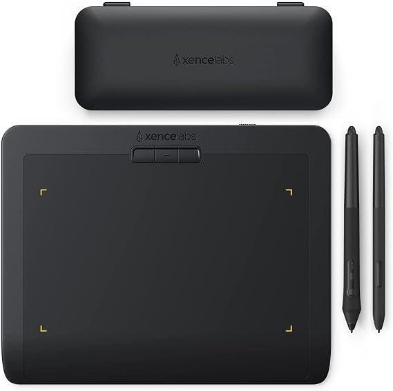 Xencelabs Pen Tablet Small Graphic Tablet Wireless Professional Drawing Tablet Ultra Thin Portable Pen Tablet with 2 Pens 16:9 Drawing Pad Drawing Tablet for Windows ARM / Windows / Mac / Linux