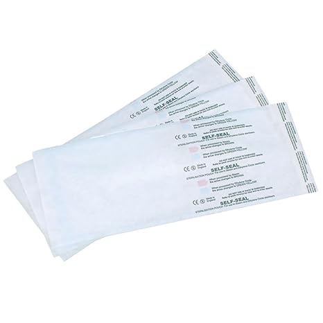 AUTOCLAVE SELF SEAL STERILISATION POUCHES (12" x 15")