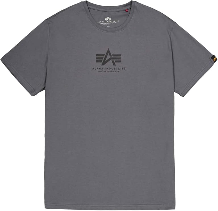ALPHA INDUSTRIES Men's Basic T Mid Logo T-Shirt