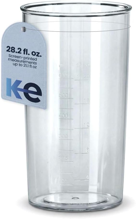 Anakel Home Kitchen Lab Measure and Mixing Beaker 600ml | Compatible with Braun Hand blenders | Strong and Durable Plastic