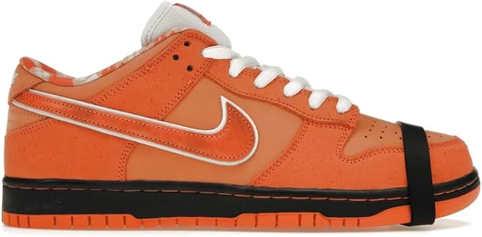 Nike Men's SB Dunk Low Sneaker, Orange/Orange-white, 8 UK