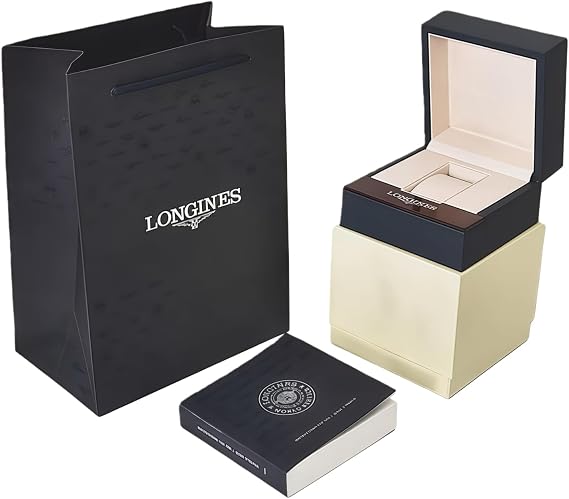 Complete Watch Packaging Set Blue Wooden Box Outer Protective Sleeve Carrier Bag Presentation Case for Longines HydroConquest
