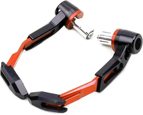 PONNYC Motorcycle Handlebar Brake Clutch Levers Protector Guard For Kawasaki Z750 Z900 Z1000 Z800 Z650 Z1000SX Z900RS Z250 Z300 Motorbike Handguards (Color : Orange)
