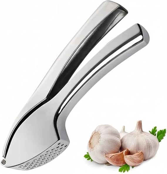 Kitchen Garlic Press/Mincer/Crusher UK, Zinc Alloy