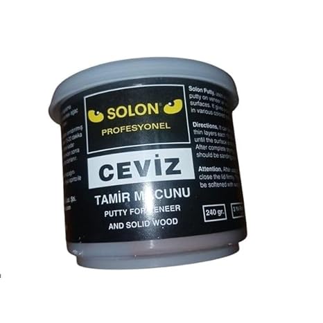 solon Ahşap Masif ve kaplama Tamir Macunu Ceviz 240 Gr.