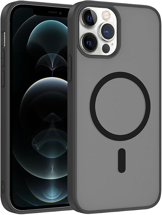 Coverzone iPhone 14 Pro Max İle Uyumlu Kılıf Magsafe Manyetik Kablosuz Şarj Uyumlu iPhone 14 Pro Max için kilif Z-Babet Siyah
