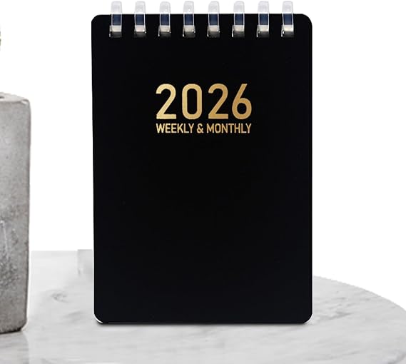 Schedule Planner | 2026 Spring Notebook - A7 Soft Coil Date Workbook Pocket Size for Sketching Planning Journaling Work Meetings Research