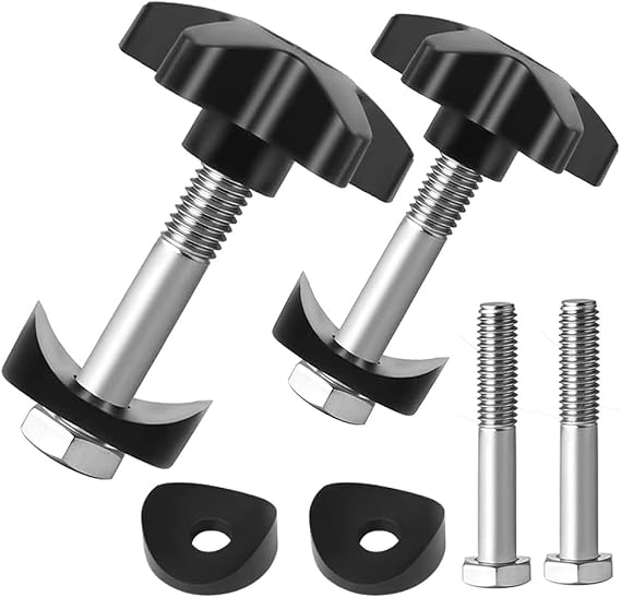 Rollator Walker Replacement Knobs, 2 Sets Rollator Handle Adjustment Knobs, Universal Rollator Spare Parts for Walker Drive (M6*45mm)
