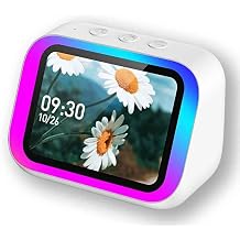 TechTic RGB Işıklı Akıllı Masa Saati Bluetooth Hoparlör LED Ekran Alarm Serbest Görüşme Akıllı Saat