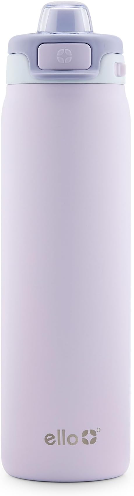 Ello Pop & Fill 22oz Stainless Steel Water Bottle with QuickFill Technology, Double Walled and Vacuum Insulated Metal, Leak Proof Locking Lid, Sip and Chug, Reusable, BPA Free, Aurora