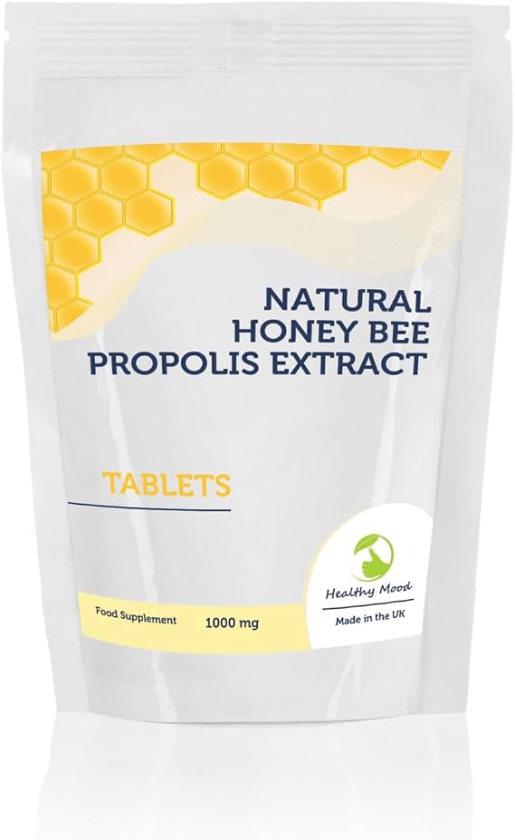 Propolis 120 Tablets – Natural Immune Support & Antioxidant Protection – 500mg, Non-GMO, Bee Propolis Extract