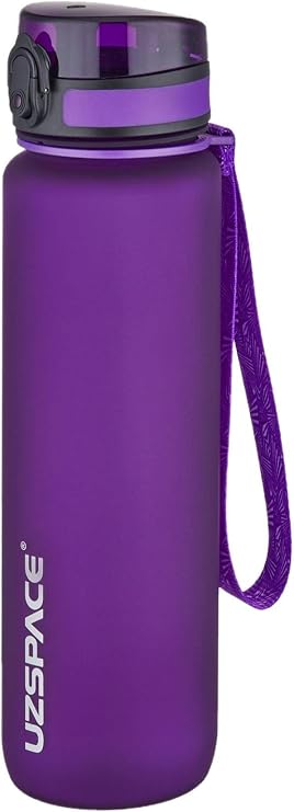 Uzspace Büyük Boy 28 cm 1000 ml 1 litre Tritan Su Matarası 14 Renk FiftyFifty Softtouch