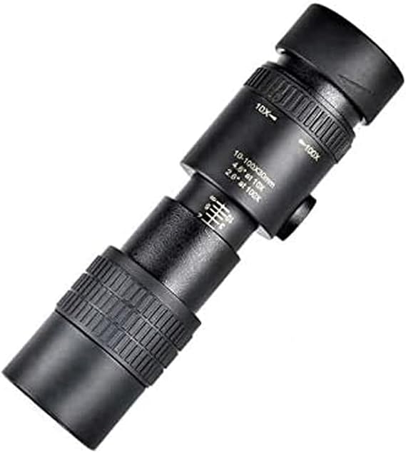 Monoküler teleskop 10 x 30 – 40 mm, yüksek performanslı monoküler, akıllı telefon tutucu için, su geçirmez monoküler dürbün
