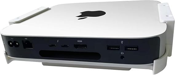 Hosanwell Mac Mini Wall Mount Under-Desk Mount VESA Mount for Mac Mini M1 Multiple Installation Methods