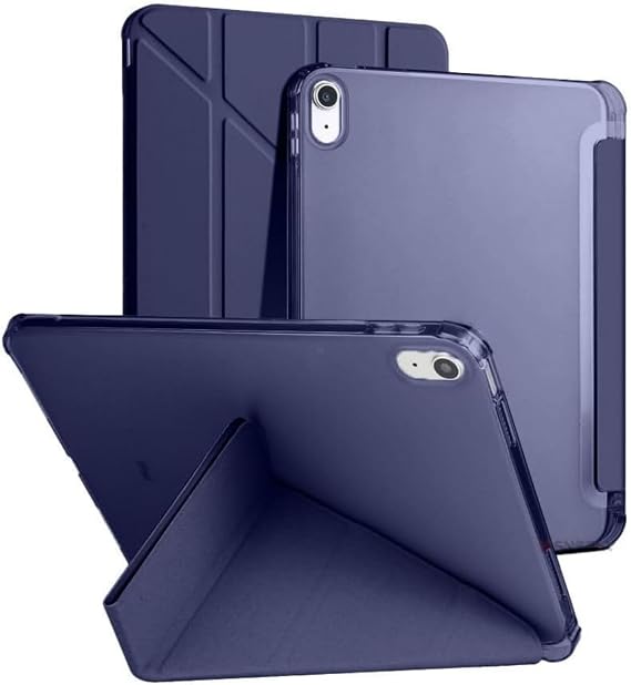 iPad 11.Nesil A16 11inç/10.Nesil 10.9 inç İle Uyumlu Kalemlikli, Uyku Modlu, Mıknatıslı, Üçgen Standlı, Darbeye Dayanıklı Kaplama Akıllı Kılıf (Lacivert, iPad 11.Nesil A16 11inç/10.Nesil 10.9)