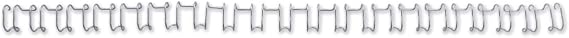 GBC MultiBind Binding Wires, 10 mm, 85 Sheet Capacity, A4, Silver, Pack of 100, IB160837