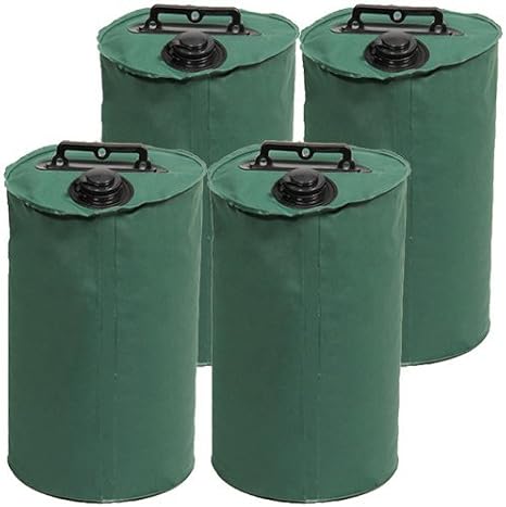 DAIM Tent Weight Multi Weight Band Tape Included 10L Green 4 Pieces Water-Filled Tarp Weight for Events, Sports Day, Market, Flea Market Tarp Weight Bag