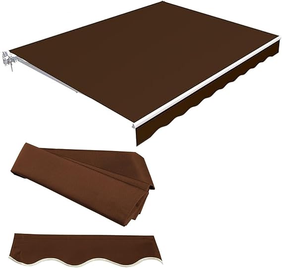 Bu güneş koruması, geri çekilebilir dış mekan çardağı, güneş koruması, veranda, bahçe ve balkon için, ticari ve konut kullanımı için (3,5 x 3 m (11,5 x 9,8 ft)