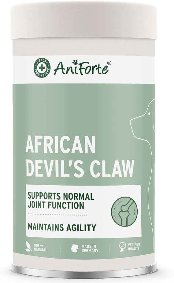 AniForte Devil's Claw Joint Powder for Dogs & Cats 500g - Natural joint supplement to support joint, tendons & ligaments, for mobility & joint function, Pure Devil's Claw Powder