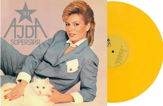 Ajda Pekkan Süperstar '83 Sarı Renkli Plak, Vintage Türk Pop Müzik Albümü LP