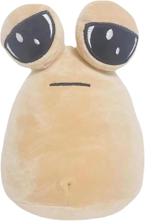 Alien Pou Plush Toy, Plush Toys, Green Aliens Plush Plushies, Cute Kawaii Alien Stuffed Animal Plushies, Soft Plush Pillow Doll for Kids, Boys, Girls, Birthday, Bedroom Decor (A.)