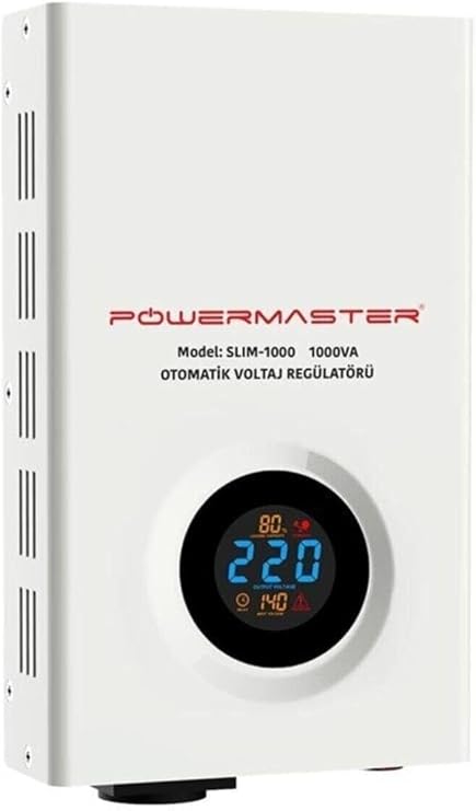 Powermaster Slım-1000 Otomatik 1000 Va Voltaj Kombi Regülatörü