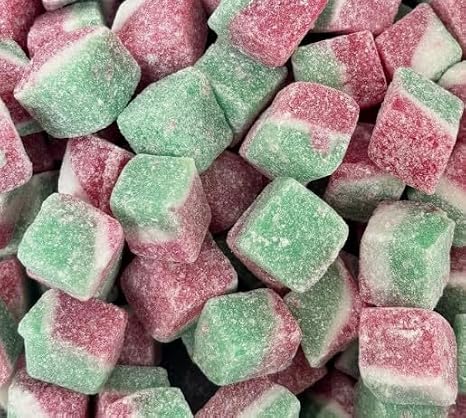 Watermelon Cubes │ Gift Jar │ 660g │ Original Watermelon Cubes Retro Sweets Victorian Gift Jar by Candy Hive - Timeless Treats, Authentic Flavour