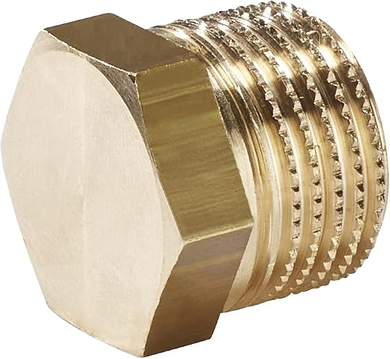 H2O-Flex® Threaded Fitting 3/4 Inch Plug Brass Fitting