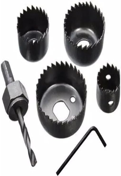 6'lı Buat Açma Seti Panç Set Alçıpan Delme Kartonpiyer Delme Seti 32-54 mm Arası Buat Açma 6 Parça