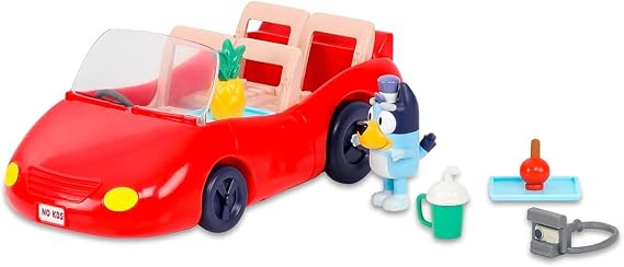 Bluey - Convertible, Blue Dog Vehicle, Convertible Car Fun for Pope, Includes Figure, Articulated Dolls Kids Series, Famous (BLY65000)