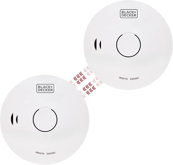 BLACK+DECKER - CONNECTED Smoke Alarm 2-Pack Wireless Interlinked Bundle