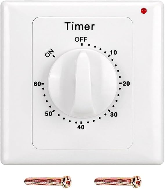 60 Min Countdown Timer Switch AC 220V Switch Knob Style Electronic Mechanical Countdown Control Timer Socket Time Switch