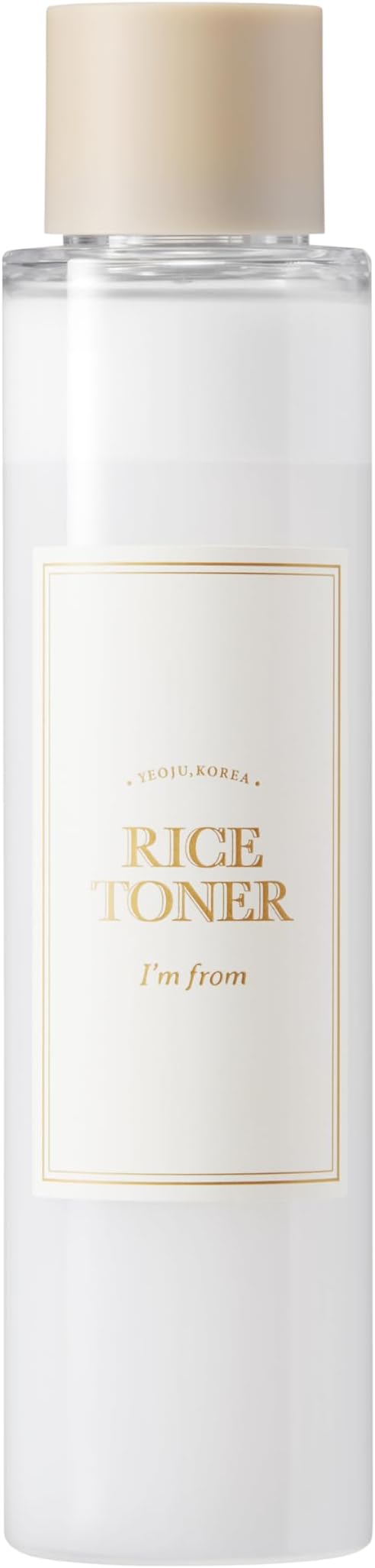 I'm from Rice Toner, 77.78% Rice Extract from Korea, Glow Essence with Niacinamide, Hydrating for Dry Skin, Vegan, Alcohol Free, Fragrance Free, Peta Approved, 5.07 Fl Oz