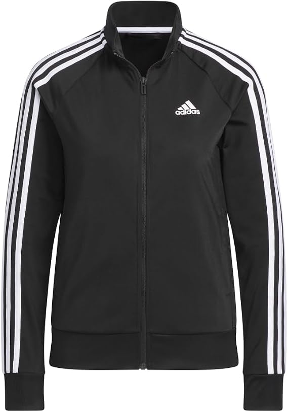 adidas Women's Essentials Warm-Up Slim 3-Stripes Track Top