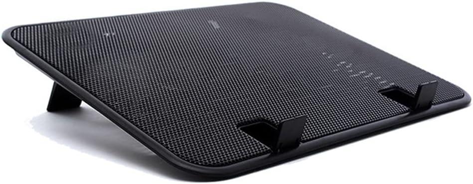 unband 14 Inch Notebook Cooler 5v Dual Fan USB External Laptop Cooling Pad Slim Stand High Speed Silent Metal Panel Fan Color : B