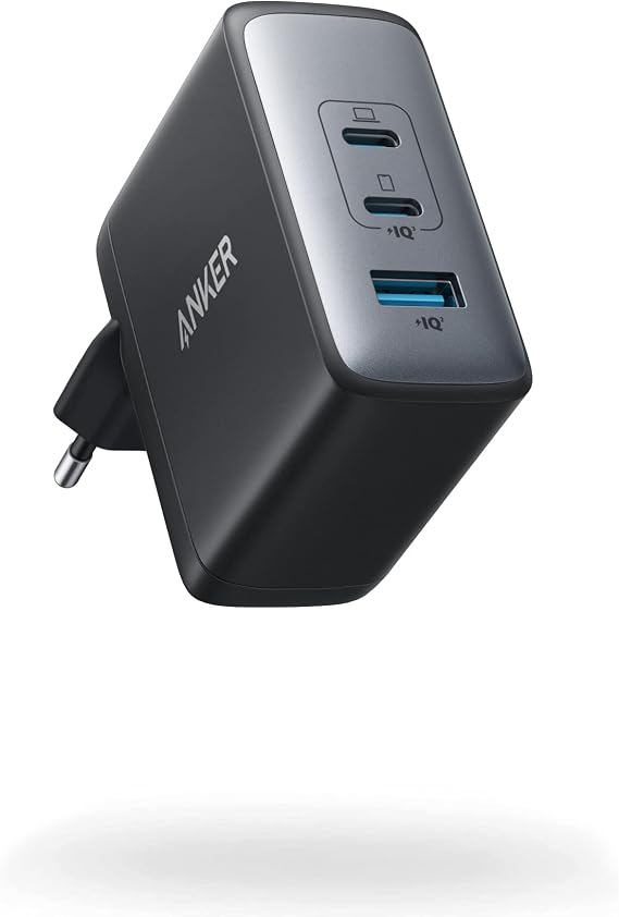 Anker 736 GaN Şarj Cihazı (Nano II 100W), 2 USB-C & 1 USB-A, CES 2022 Ödülü Sahibi, Tüm Cihazlar için Ultra Hızlı Şarj