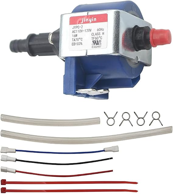 スチームアイロン&除湿機交換用ウォーターポンプ、110-120V AC 16W、2バー29PSI100cc/min流量、スチームアイロン、カーペットクリーナー、家電修理用 - モデルjiayin JYPC-2